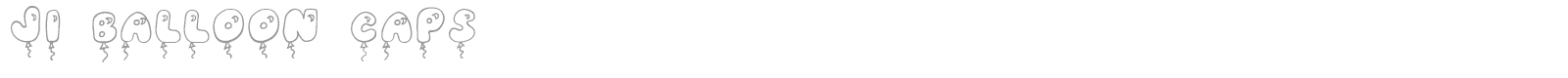 JI Balloon Caps font preview